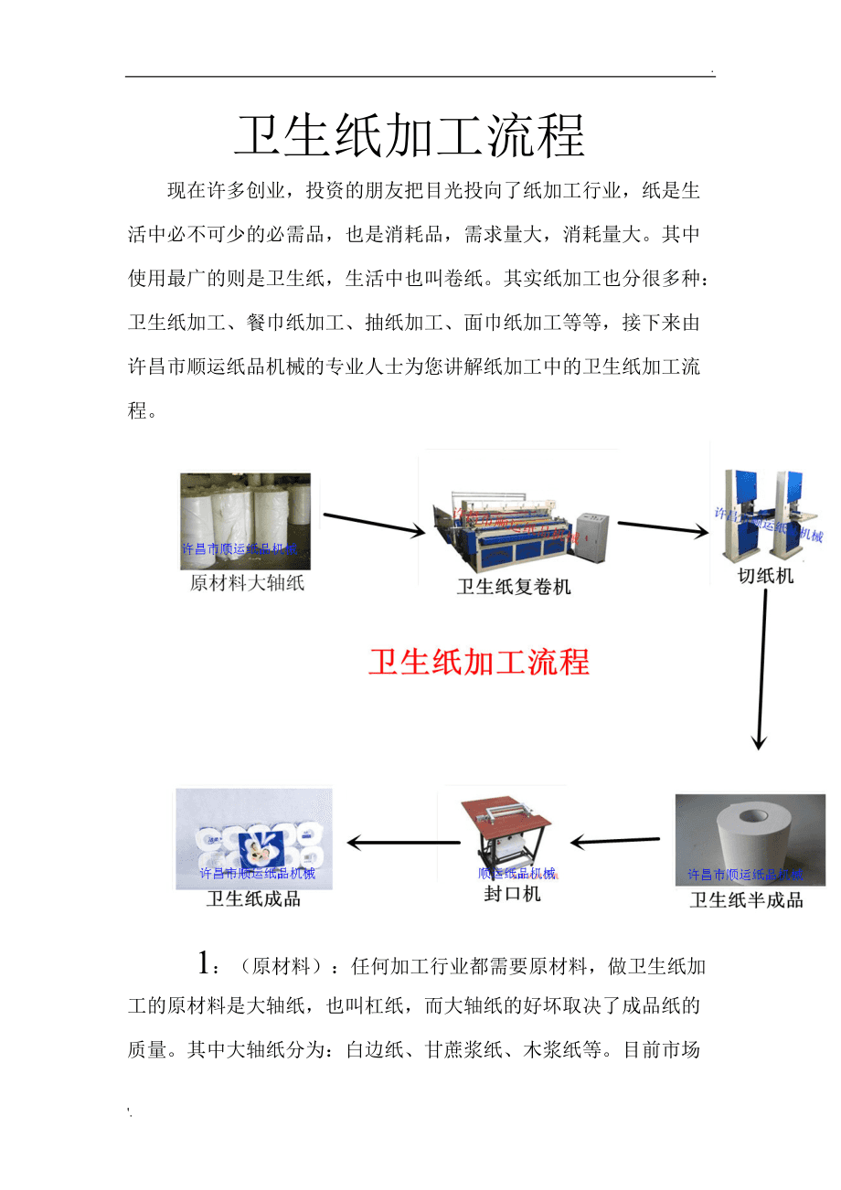 衛生紙與紙制品加工流程全解析